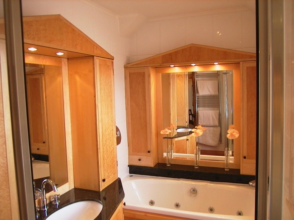 Custom fitted bathroom cabinets